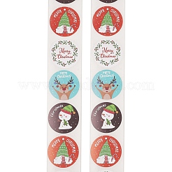 500 autocollant rond sur le thème de Noël.&nbsp;AJEW-S090-04D