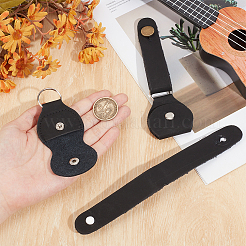 2 Stück Gitarrenhalsband aus Kunstleder mit Gitarrenplektrum-Tasche&nbsp;AJEW-CL0006-36B