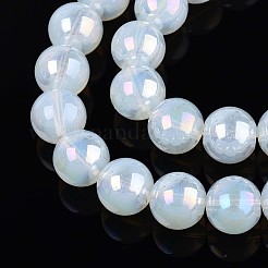 Гальванические стекляныне бусины&nbsp;GLAA-T032-J10mm-AB02