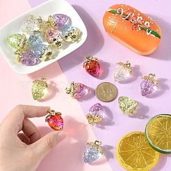 Прозрачный акрил с подвесками из сплава&nbsp;TACR-YW0003-14A