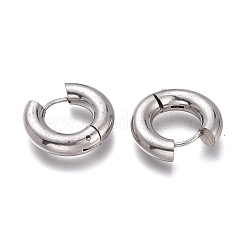 Orecchini a cerchio huggie in acciaio inossidabile 201 anti-ossidazione&nbsp;EJEW-L256-05H-P