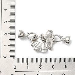 Реечное покрытие латунь микро паве прозрачный кубический цирконий складные застежки KK-E084-09P