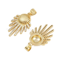 Латунные микро проложить кубического циркония подвески&nbsp;KK-C132-33G