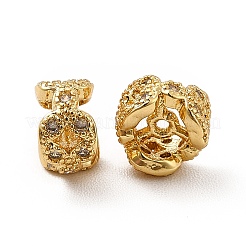 Реечное покрытие латунь микро паве кубический цирконий распорные бусины KK-C010-31