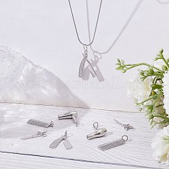 8 шт. 4 латунных подвески в стиле стрижки&nbsp;KK-ME0001-46