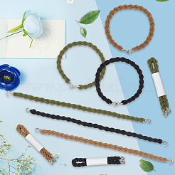 6 Paar elastische Stiefelbänder aus Polyester in zwei Farben&nbsp;DIY-CY0002-79D