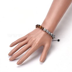 Braccialetti di perline intrecciati in pietra mista naturale&nbsp;BJEW-JB04128