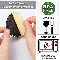 12 шт. силиконовые подставки под напитки AJEW-GF0004-48D