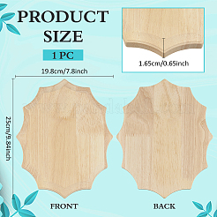 Tavola di legno di gomma non rifinita&nbsp;WOOD-WH0131-32B