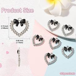 Alliage d'émail avec pendentifs en strass&nbsp;FIND-FZC0005-007P-05