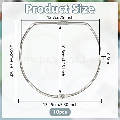 Железные вкладыши для наклеивания листового стекла навесные кольца&nbsp;DIY-WH0723-097P