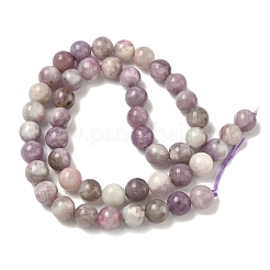 Крашеные круглые натуральный розовый турмалин бусы пряди&nbsp;G-K089-8mm-05