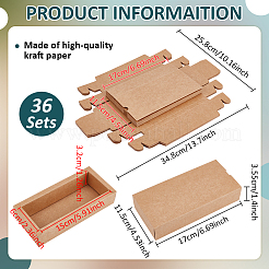 Cajas plegables de papel kraft con cajones&nbsp;CON-WH0110-66A