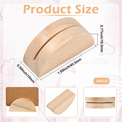 24шт держатель для визитных карточек из сосны&nbsp;DJEW-SP0001-21A-02