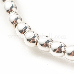 Anello da dito con perline a colonna in pietra mica viola/lepidolite naturale con ematite sintetica&nbsp;RJEW-JR00461-04