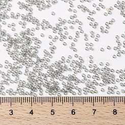 MIYUKIラウンドロカイユビーズ  日本製シードビーズ  15/0  （rr368)シルバーグレーの光沢  1.5mm  穴：0.7mm  約5555個/10g&nbsp;X-SEED-G009-RR0368