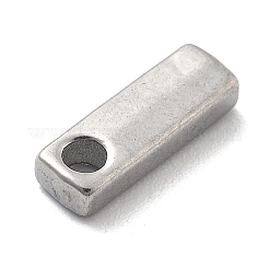 304ステンレススチールチャーム  レターチャーム  文字I  9.5x3x3mm  穴：1.6mm&nbsp;STAS-R138-07P-I