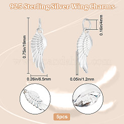 5 шт. 925 подвески из стерлингового серебра&nbsp;FIND-BBC0001-52