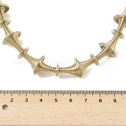 Нерегулярные витые цепочки из нержавеющей стали 304 NJEW-B127-01G-01