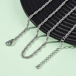 Ожерелья из цепочек из нержавеющей стали 304 толщиной 2.5 мм NJEW-T016-26P