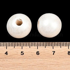 Sprühlackierte europäische Holzperlen&nbsp;WOOD-G029-08E