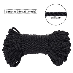 Cordons en polyester à 3 épaisseur&nbsp;OCOR-WH0030-90C