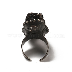 Открытые кольца-манжеты с натуральным турмалином RJEW-F132-01AS