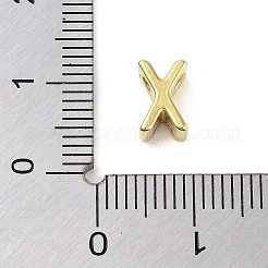 304ステンレスペンダント  24KGP本金メッキ  文字x  8x5x4mm  穴：1.5mm&nbsp;STAS-S137-01G-X