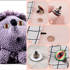 Пластиковые глаза куклы&nbsp;DIY-WH20011-07