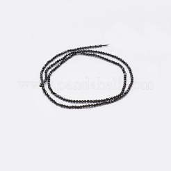 Natürlichen schwarzen Spinell Perlen Stränge&nbsp;G-E351-01A