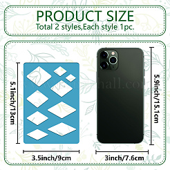 Акриловая серьга ручной работы шаблон DIY-WH0359-045