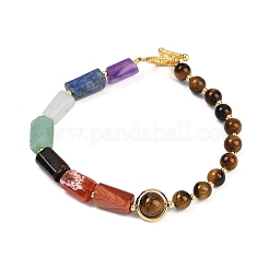 Bracelets en œil de tigre naturel&nbsp;BJEW-G752-01G-03