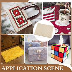 Ткань для вышивки крестиком из полиэстера и хлопка плотностью 3.75 карат.&nbsp;DIY-WH0588-32B