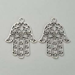 Большие кулоны тибетского стиля  TIBEP-WH0001-02AS