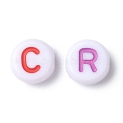 Непрозрачные белые акриловые бусины MACR-N012-01