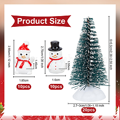 40 шт. 3 стиля рождественского украшения из смолы&nbsp;DJEW-OC0003-89