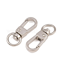 合金回転式ナスカン  ステンレス鋼色  31.5x12.5x6mm  穴：8.5x5mm&nbsp;STAS-B121-02P-02-1