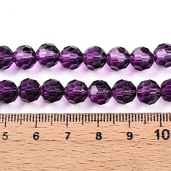 Peinture de cuisson perles de verre transparentes brins&nbsp;X-DGLA-A035-T8mm-A09