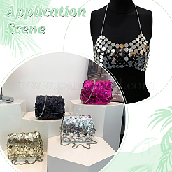 300 pièce de 3 styles de strass à coudre en acrylique miroir&nbsp;FIND-WR0012-08A