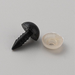 レジン人形の目  クラフトアイ  工芸用  かぎ針編みのおもちゃとぬいぐるみ  ラウンド  ブラック  16x10mm&nbsp;FIND-TAC0011-91C