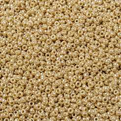 MIYUKIラウンドロカイユビーズ  日本製シードビーズ  （rr442)不透明な梨の光沢  8/0  3mm  穴：1mm  約422~455PCS /ボトル  10 G /ボトル&nbsp;SEED-JP0009-RR0442