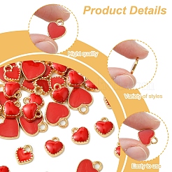 48шт 3 стиля сплава эмалевые подвески&nbsp;ENAM-FS0002-42