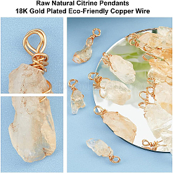 20 шт. кулоны из необработанного натурального цитрина&nbsp;FIND-DC0001-72