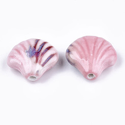 Фарфоровые бусины ручной работы&nbsp;X-PORC-S498-36G