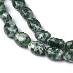 Fili di perle di diaspro spot verde naturale&nbsp;G-Z006-A22