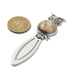 Зажимы для закладок из сплава в тибетском стиле сова AJEW-JK00234