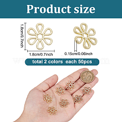 50 шт. филигранные соединительные звенья из сплава&nbsp;FIND-GL0001-70