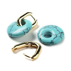 Латунные серьги обруча EJEW-M248-01G-06