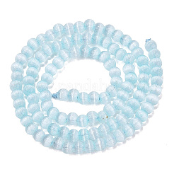 Colliers de perles en verre imitation œil de chat&nbsp;GLAA-N075-01A-03