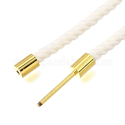 Fabrication de colliers en cordon Milan en nylon rond de 3 mm&nbsp;NJEW-H091-01G-30